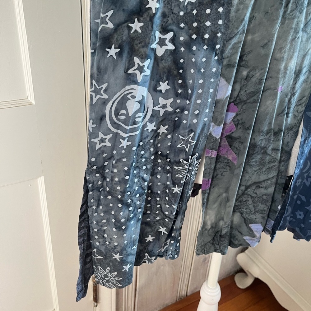 celestial floral print oversized top ONE SIZE Bohemian hippie lagenlook … - Picture 10 of 14